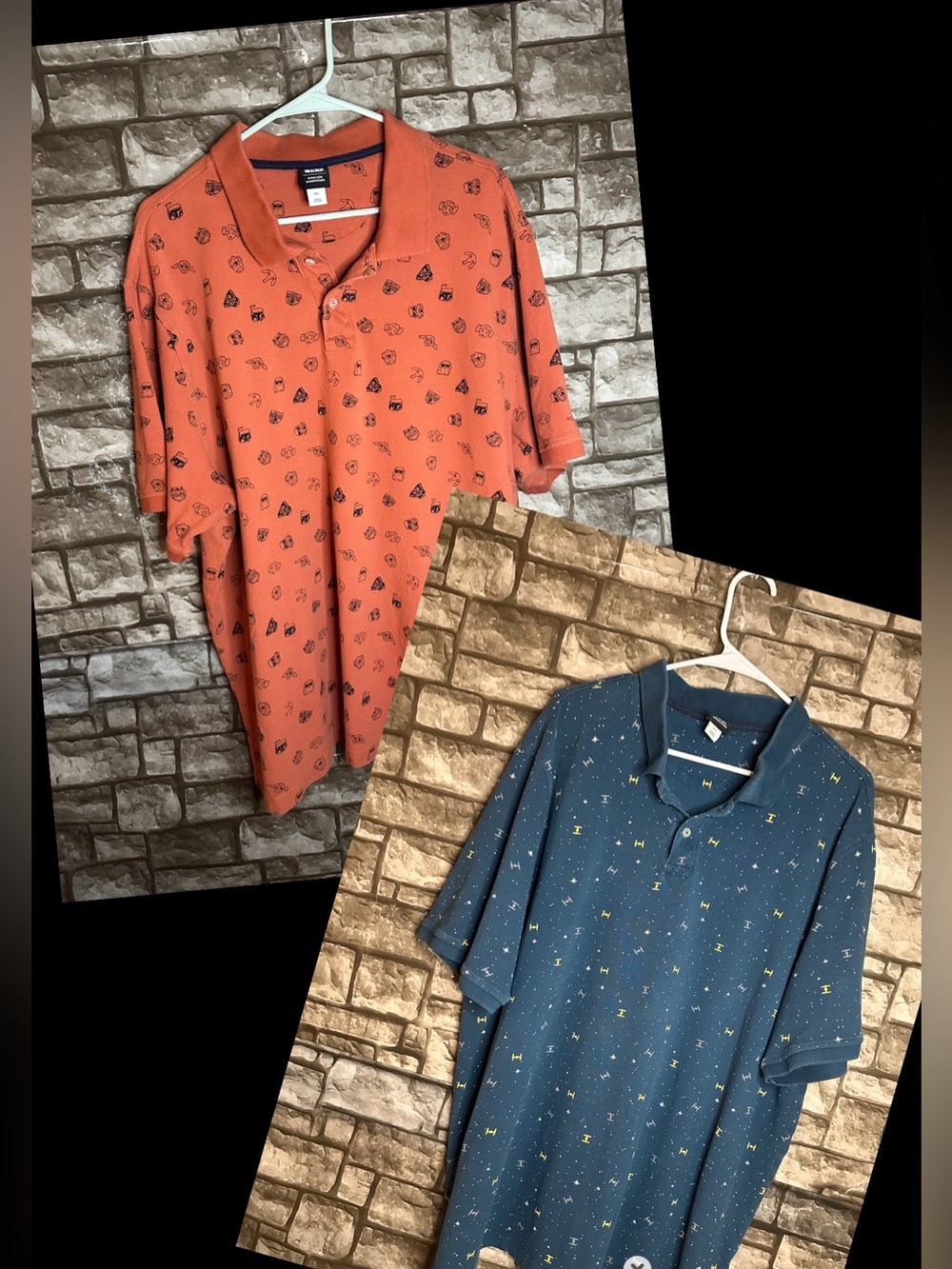 2 Star Wars Polo Shirts Size XXL